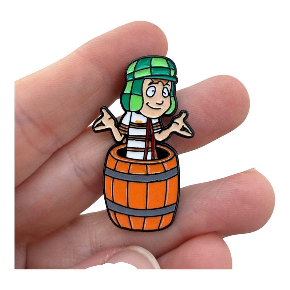 El Chavo del Ocho Enamel Lapel Pin - El Chavo in Barrel